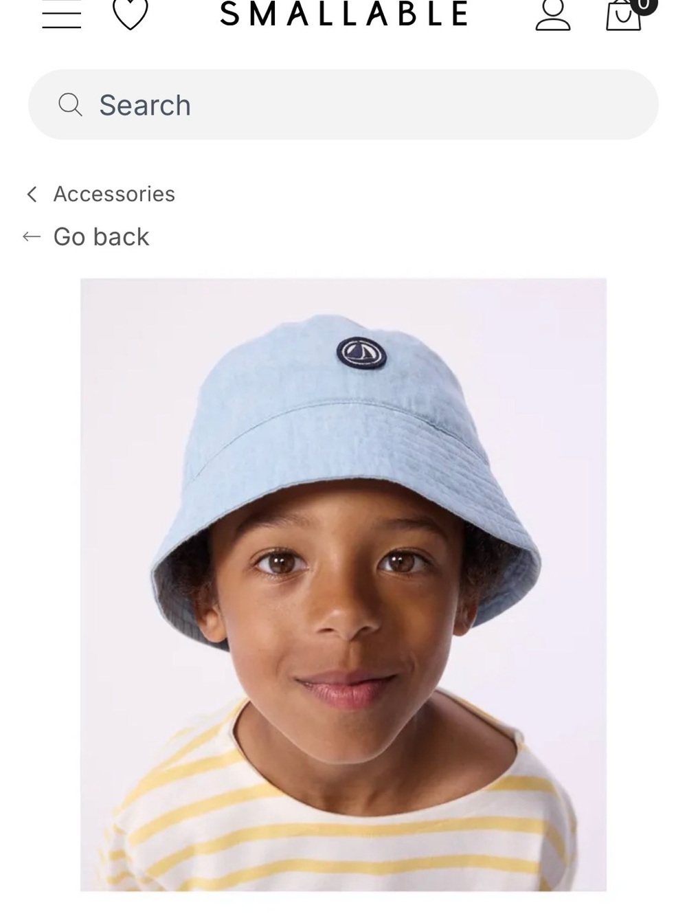 Petit Bateau Summer Bucket Hat with Logo 5-6 Year Old